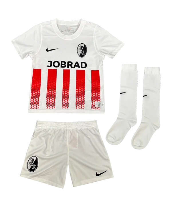 nike sc freiburg trikot set heim 20252026 kids weiß f100