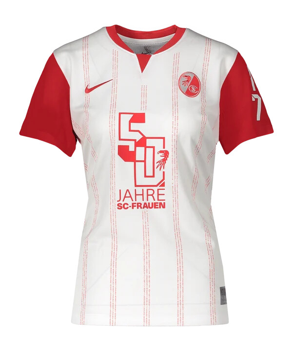 nike sc freiburg sondertrikot 50 jahre sc-frauen trikot damen weiß f100