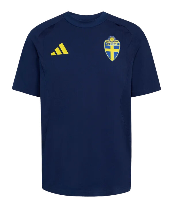 adidas schweden tiro tech t-shirt blau