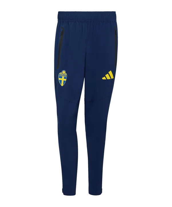 adidas schweden tiro tech hose blau