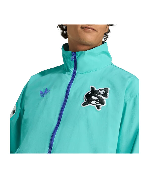 adidas seattle sounders fc seattle sounders fc anthem jacke blau