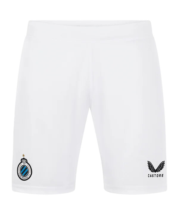 castore fc brügge short away 20242025 kids weiss f001