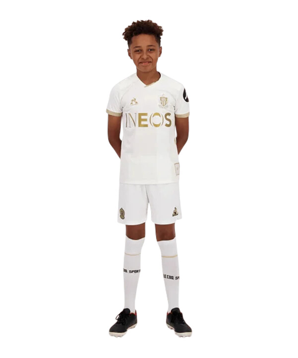 le coq sportif ogc nizza trikot away 20242025 kids weiss
