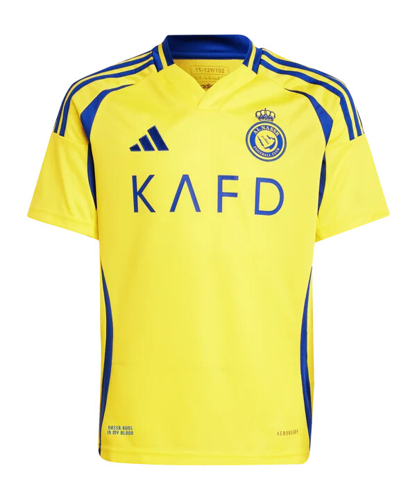 adidas al nassr fc 2425 ronaldo home jersey kids yellow