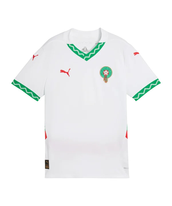 puma marokko jr trikot away 20242025 kids weiss f02