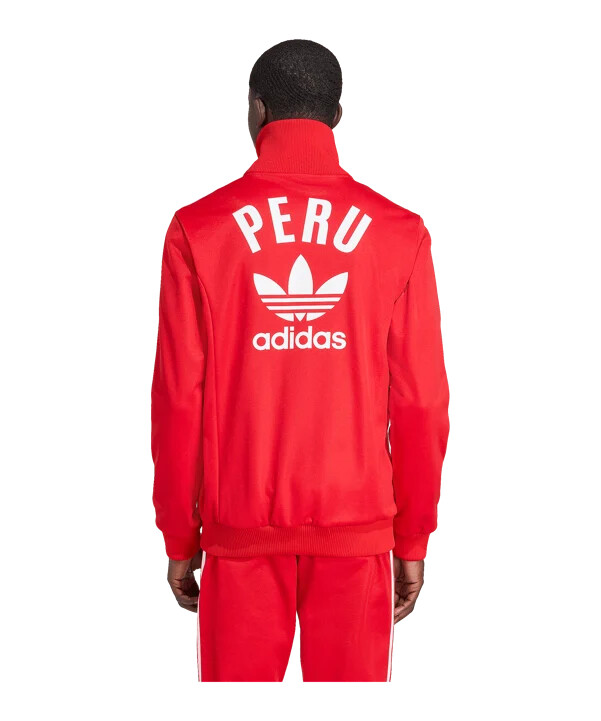 adidas peru präsentationsjacke rot