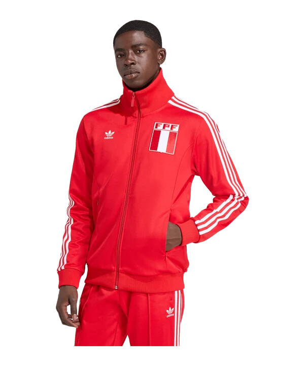 adidas peru präsentationsjacke rot