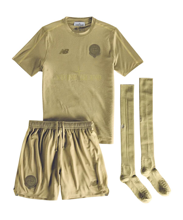 new balance stone island x nb trikot set grün