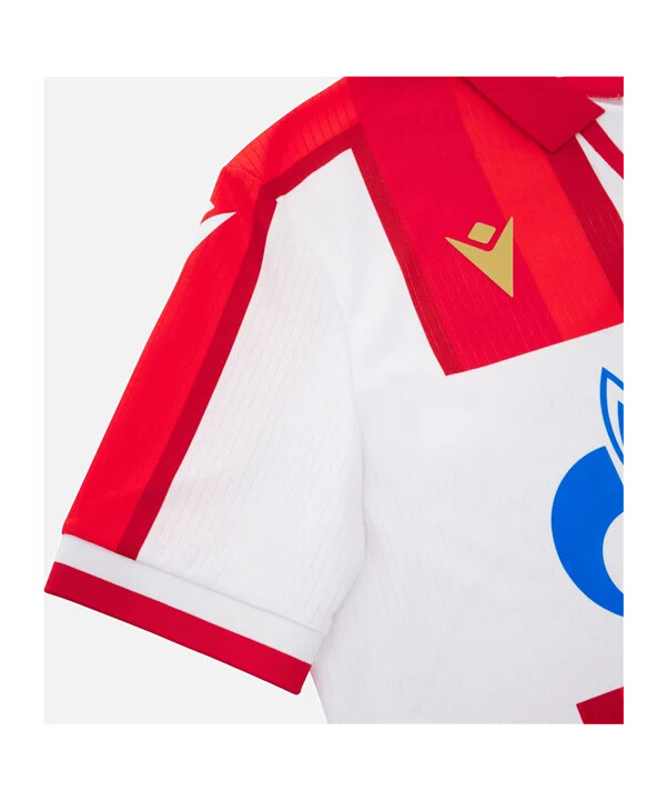 macron roter stern belgrad trikot home 20252026 weiß
