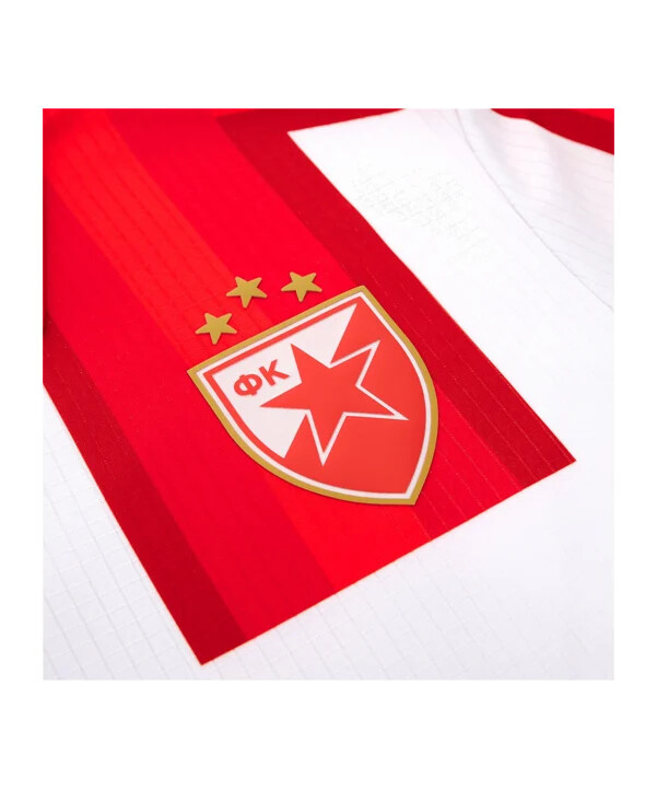 macron roter stern belgrad trikot home 20252026 weiß