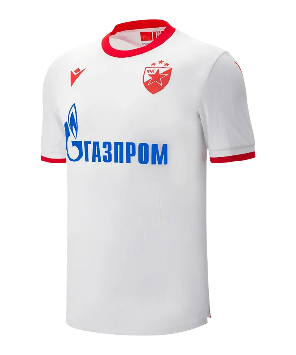 macron roter stern belgrad trikot 3rd 20252026 weiß
