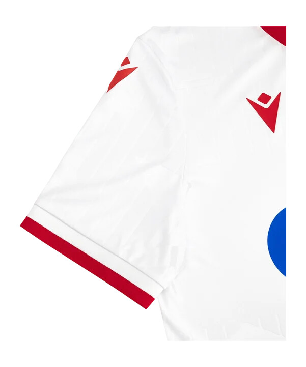 macron roter stern belgrad trikot 3rd 20252026 weiß