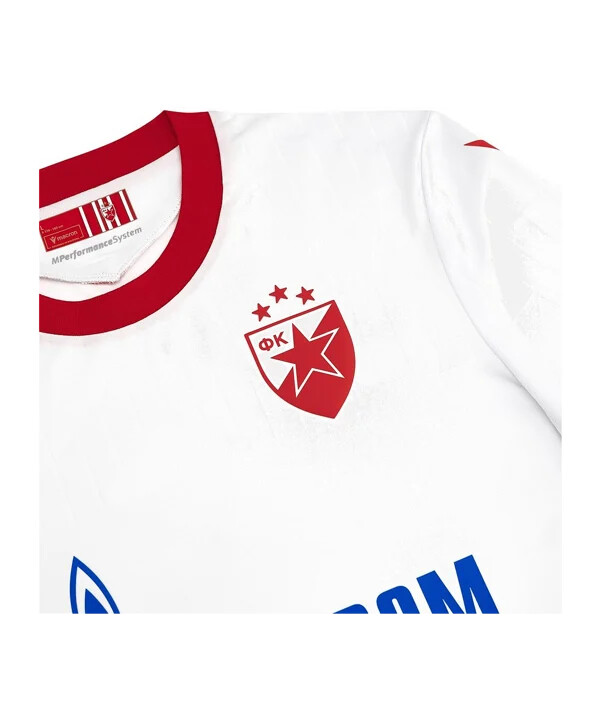 macron roter stern belgrad trikot 3rd 20252026 weiß