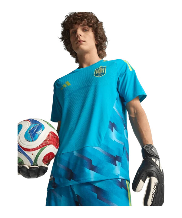 adidas spanien authentic torwarttrikot home wm 2026 blau
