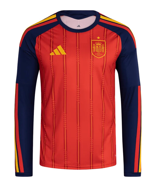adidas spanien trikot langarm home wm 2026 rot