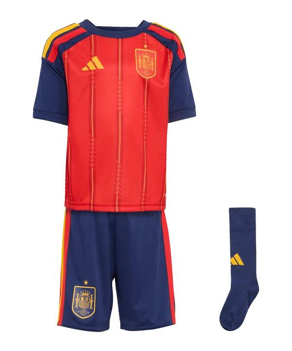 adidas spanien mini trikot set home wm 2026 kids rot