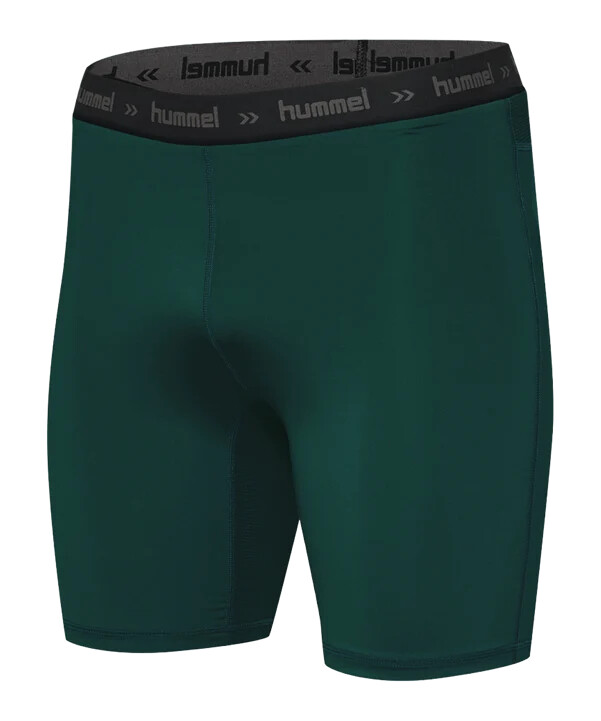hummel smu print baselayer short grün f5069