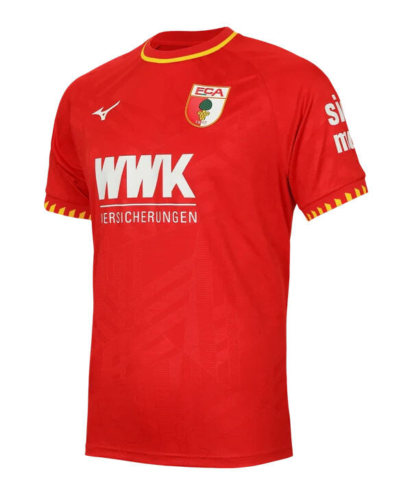 mizuno fc augsburg trikot away 20252026 kids rot f52