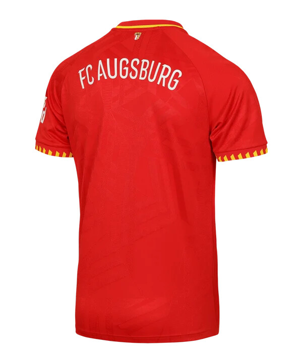 mizuno fc augsburg trikot 20252026 away rot f52