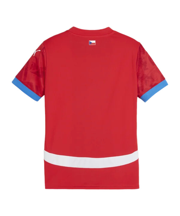 puma tschechien trikot home 20232024 kids rot f01