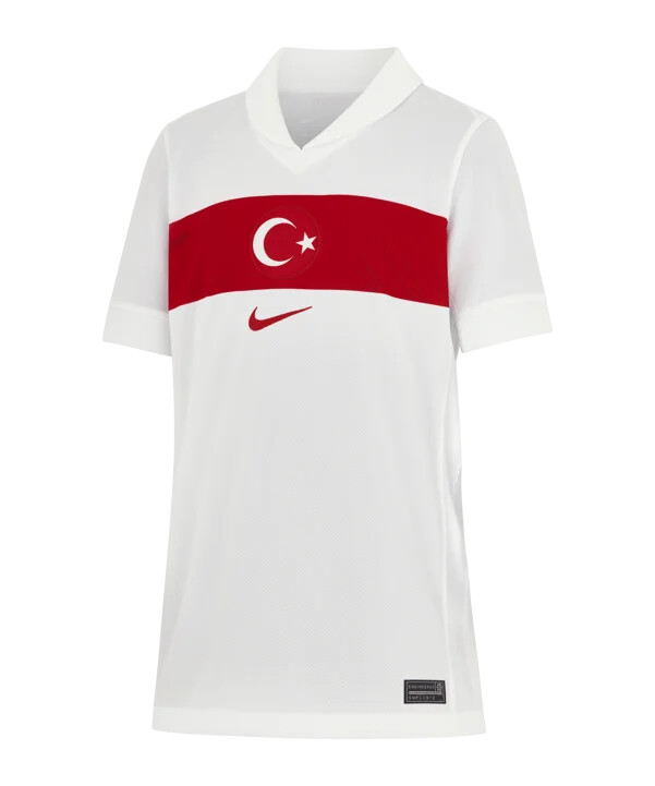 nike türkei trikot home em 2024 kids weiss rot rot f100