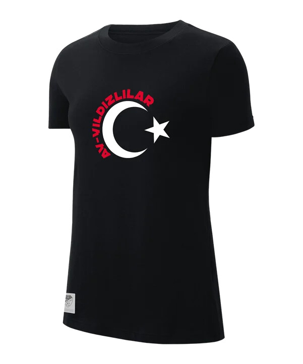nike tff t-shirt ec 2024 damen schwarz