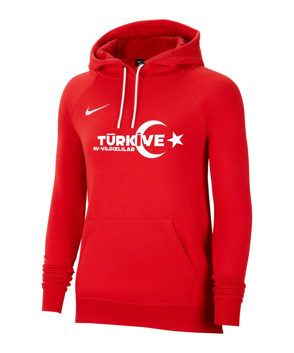 nike tff hoody ec 2024 damen rot