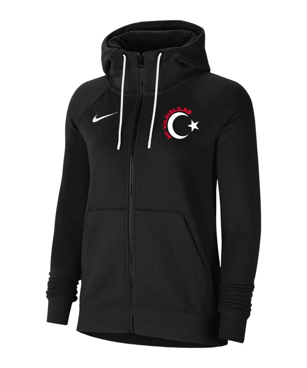 nike tff kapuzenjacke ec 2024 damen schwarz
