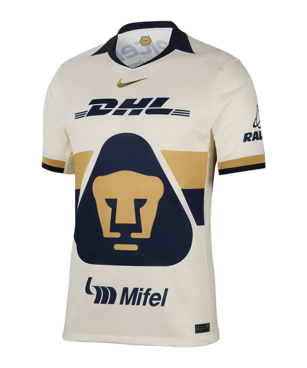 nike pumas unam trikot home 20252026 beige f134