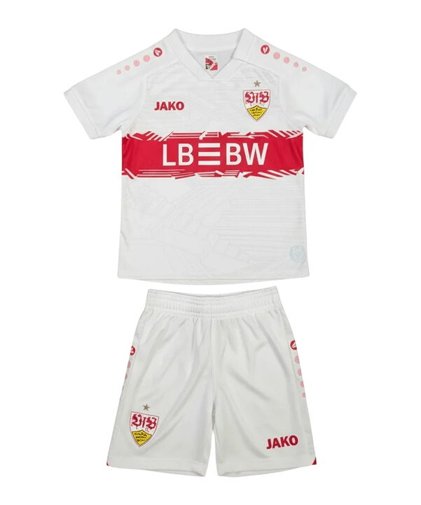 jako vfb stuttgart minikit trikot home kids weiß f0