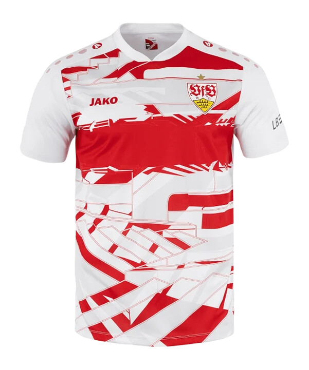 jako vfb stuttgart warm-up t-shirt kids weiß f656