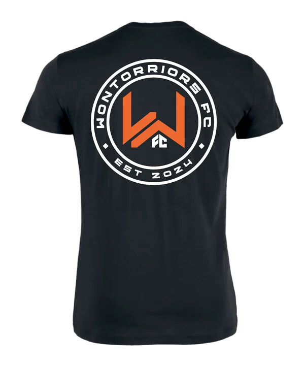 wontorriors fc fan t-shirt schwarz fc002