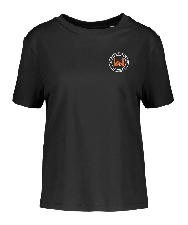 wontorriors fc fan t-shirt damen schwarz fc002