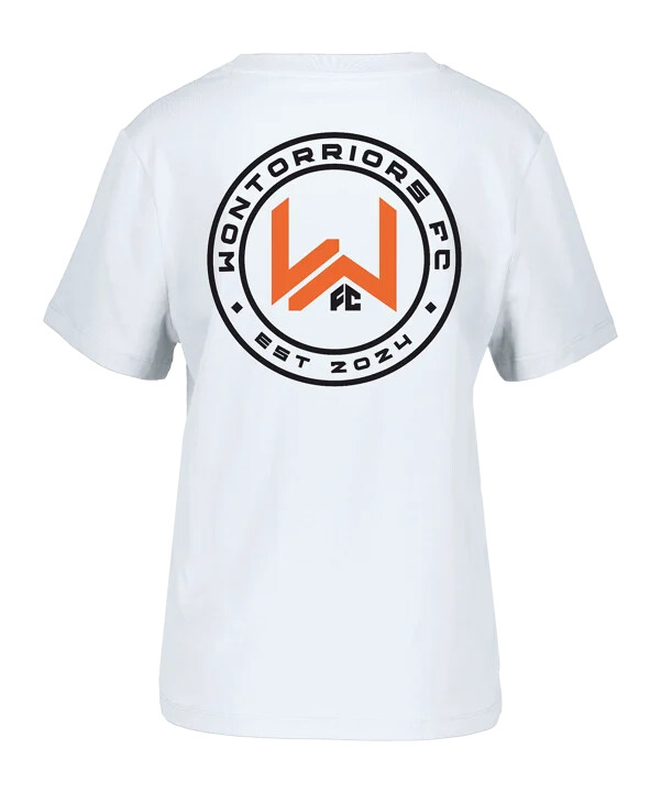 wontorriors fc fan t-shirt damen weiss fc001
