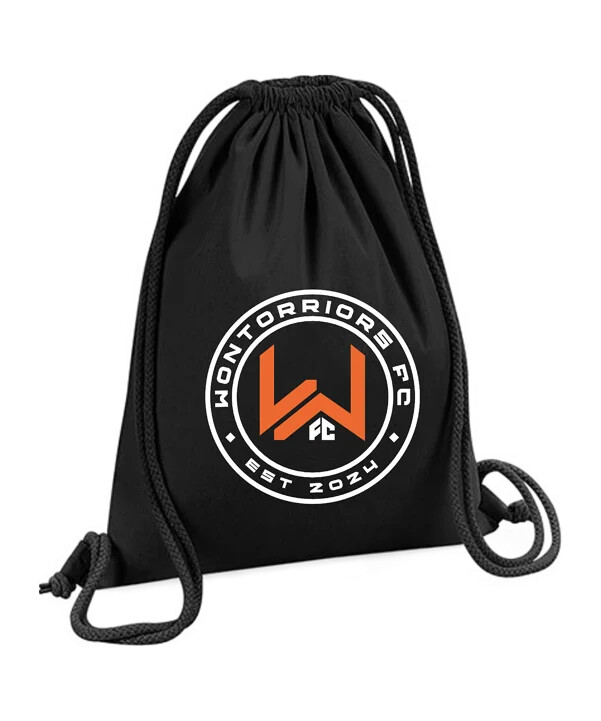 wontorriors fc fan gymsack schwarz