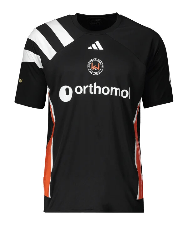 adidas wontorriors fc trikot home 2024 kids schwarz